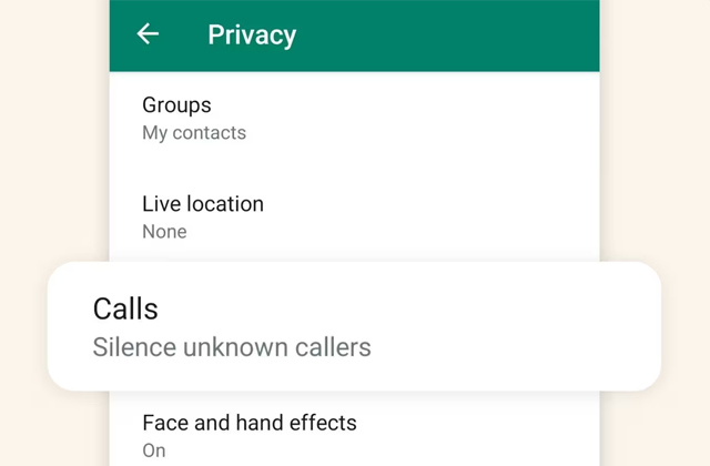 WhatsApp introduces ‘Silence Unknown Callers’ to improve user experience